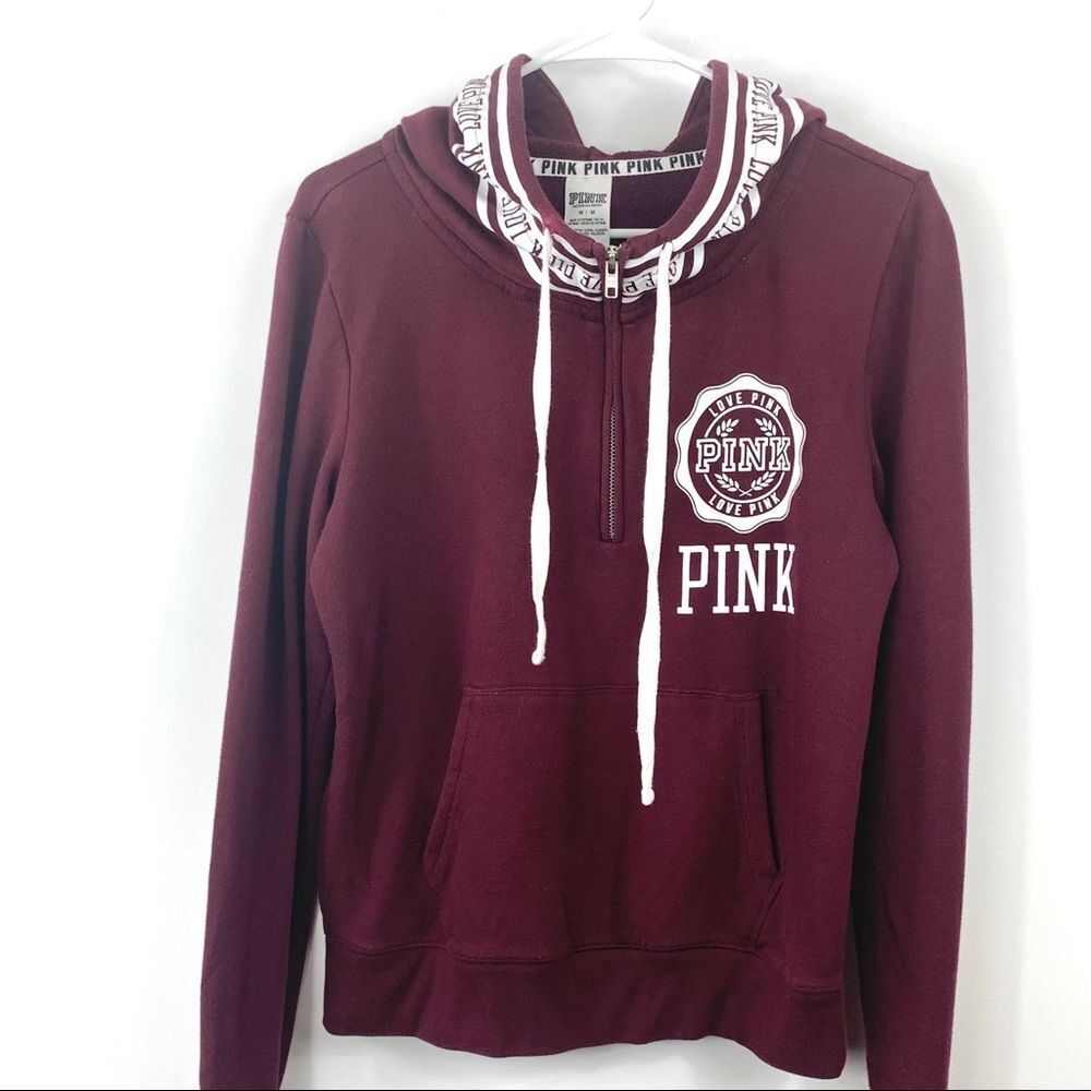 PINK Victoria’s Secret Maroon Hoodie‎